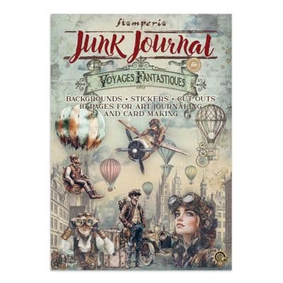 Stamperia A4 Junk Journal Book - Voyages Fantastiques