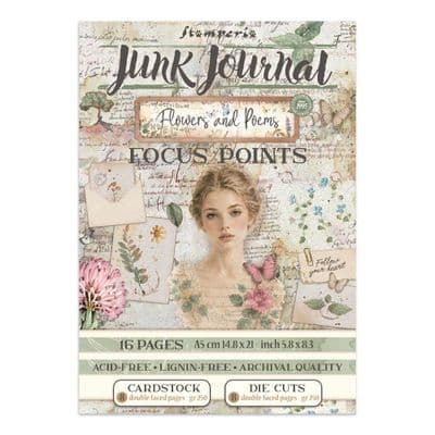 Stamperia A5 Junk Journal Focus Points - Flowers and Poems