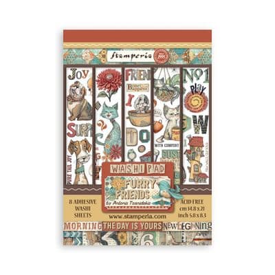 Stamperia A5 Washi Pad - Furry Friends
