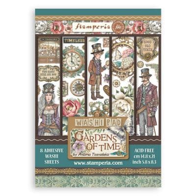 Stamperia A5 Washi Pad - Gardens of Time