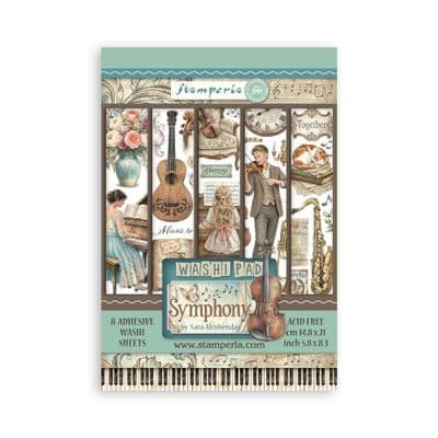 Stamperia A5 Washi Pad - Symphony