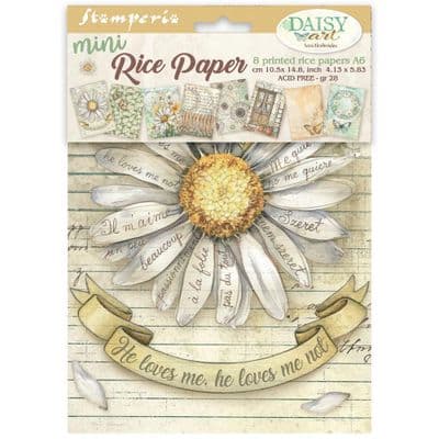 Stamperia A6 Mini Rice Paper Selection 6 pcs - Daisy Art