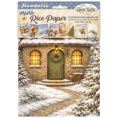 Stamperia A6 Mini Rice Paper Selection 6 pcs - Silent Night
