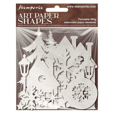 Stamperia Art Paper  Shapes - Christmas