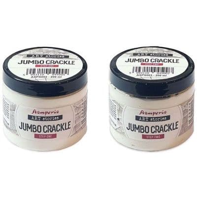 Stamperia Art Stories Jumbo Crackle Paste Step One and Two