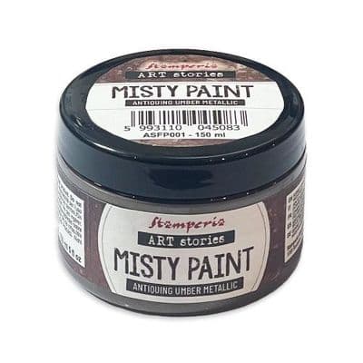 Stamperia Art Stories Misty Paint - Antiquing Umber Metallic