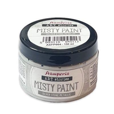 Stamperia Art Stories Misty Paint - Silver Stone Metallic