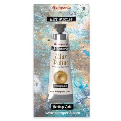 Stamperia Art Stories Wax Patina 40ml - Heritage Gold