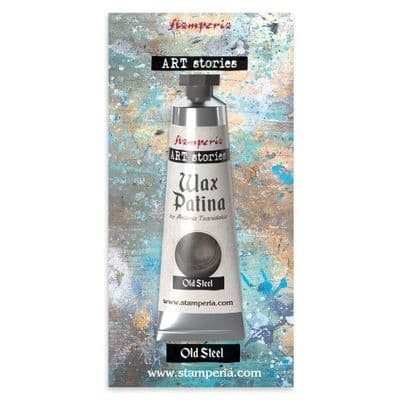 Stamperia Art Stories Wax Patina 40ml - Old Steel