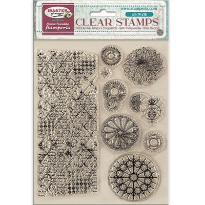 Stamperia Clear Stamp Set - Master of Magic Border and Circles