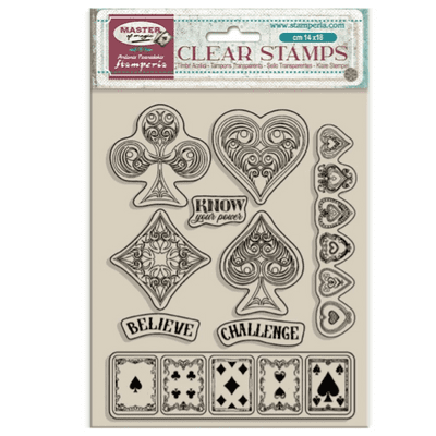 Stamperia Clear Stamp Set - Master of Magic Playing Cards