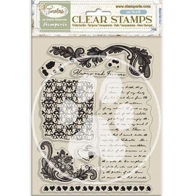 Stamperia Clear Stamp Set - Timeless Backgrounds