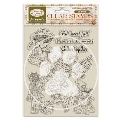 Stamperia Clear Stamp Set - Whispering Woods Mushrooms and Fairies