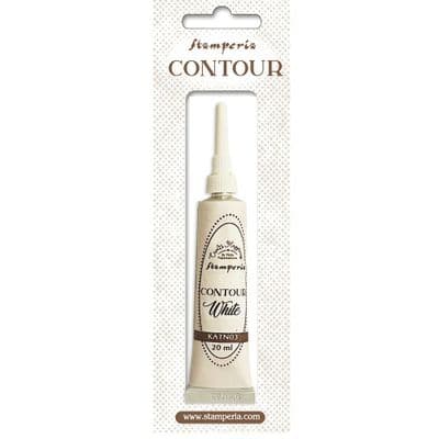 Stamperia Contour Liner - White