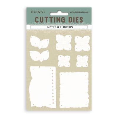 Stamperia Cutting Die Set - Notes and Flowers
