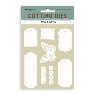 Stamperia Cutting Die Set - Tags and Wings