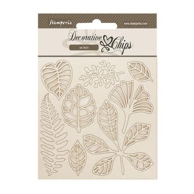 Stamperia Decorative Chips - Herbarium Silvae Leaves