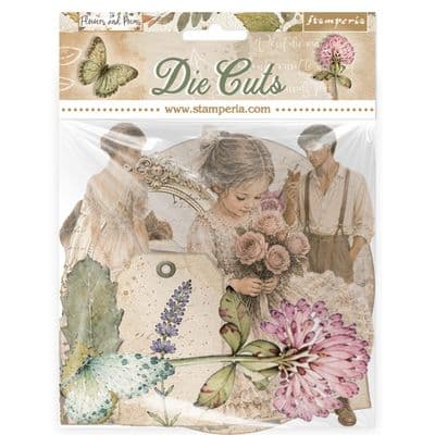 Stamperia Die-Cuts - Flowers and Poems