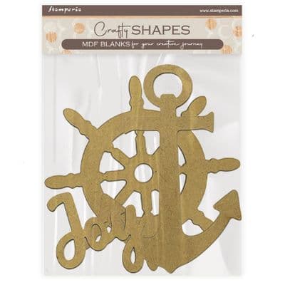 Stamperia MDF Crafty Shapes - Silent Sea Anchor and Rudder