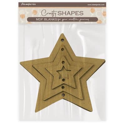 Stamperia MDF Crafty Shapes - The Owl’s House Stars