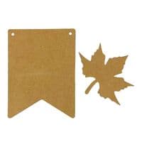Stamperia MDF Crafty Shapes - Whispering Woods Leaf