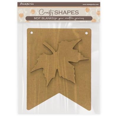 Stamperia MDF Crafty Shapes - Whispering Woods Leaf