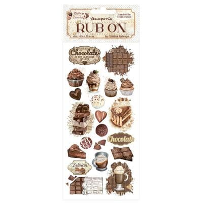 Stamperia Rub-On - Coffee and Chocolate Vintage Sweet Moments