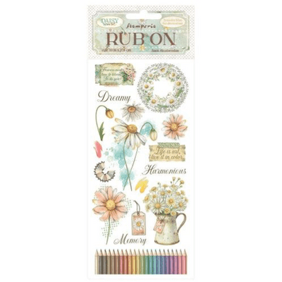 Stamperia Rub-On - Daisy Art Harmonious