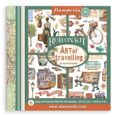 Stamperia Rub-On Kit - Art of Travelling