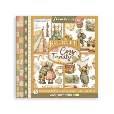 Stamperia Rub-On Kit - Cozy Family