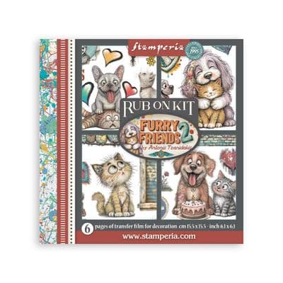 Stamperia Rub-On Kit - Furry Friends 2