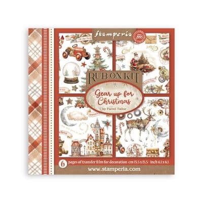 Stamperia Rub-On Kit - Gear Up For Christmas