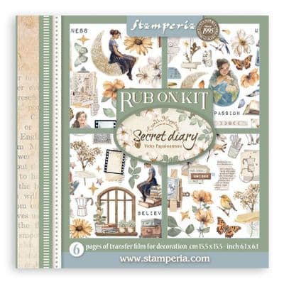 Stamperia Rub-On Kit - Secret Diary