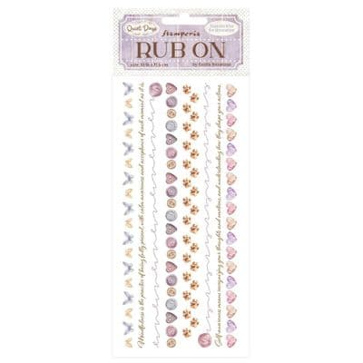 Stamperia Rub-On - Quiet Days Cozy Borders