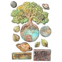 Stamperia Silicone Mould A5 - A New Beginning Planets