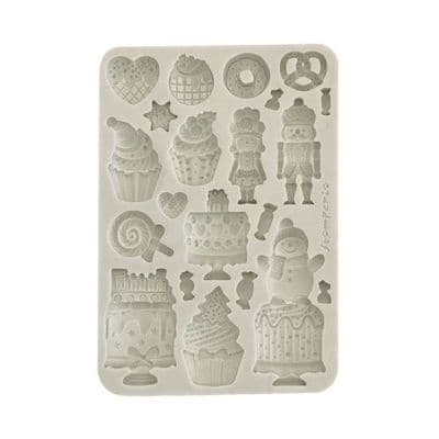 Stamperia Silicone Mould A5 - Candy Christmas Cakes