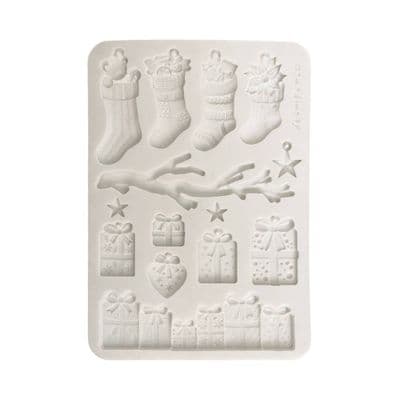 Stamperia Silicone Mould A5 - Christmas Socks and Presents
