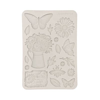 Stamperia Silicone Mould A5 - Daisy Art Daisy and Butterfly