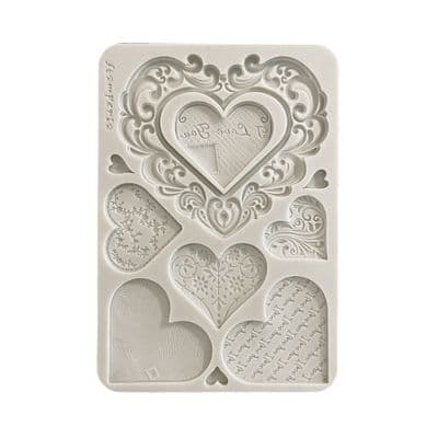 Stamperia Silicone Mould A5 - Family Hearts