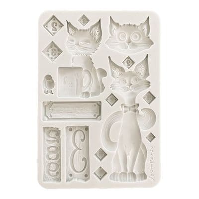 Stamperia Silicone Mould A5 - Furry Friends Cats