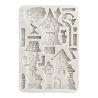 Stamperia Silicone Mould A5 - Furry Friends Houses