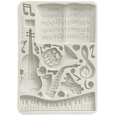 Stamperia Silicone Mould A5 - Music