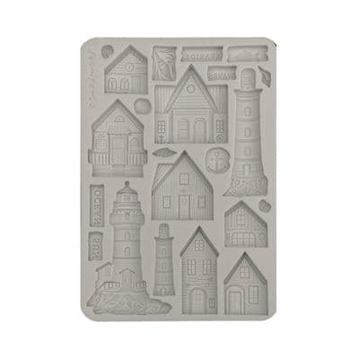 Stamperia Silicone Mould A5 - Silent Sea House and Lighthouse