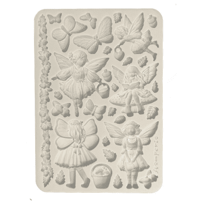 Stamperia Silicone Mould A5 - Whispering Woods Fairies