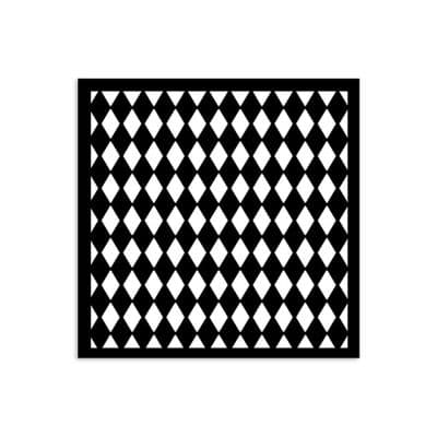 Stamperia Thick Stencil - Alice in Christmas - Rhombus Pattern