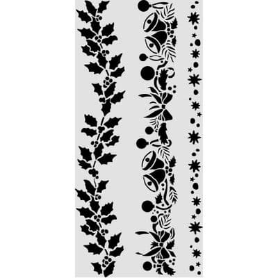 Stamperia Thick Stencil - Christmas Borders