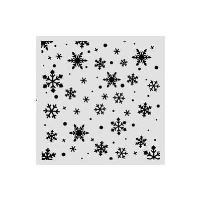 Stamperia Thick Stencil - Christmas Snowflakes Pattern