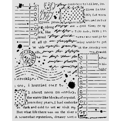 Stamperia Thick Stencil - Cozy Family Letters