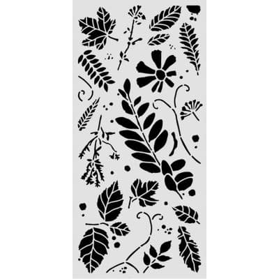 Stamperia Thick Stencil - Flowers and Poems - Mixed Leaves