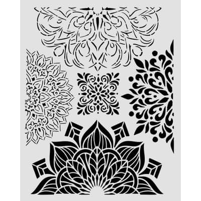 Stamperia Thick Stencil - Gardens of Time Half Friezes